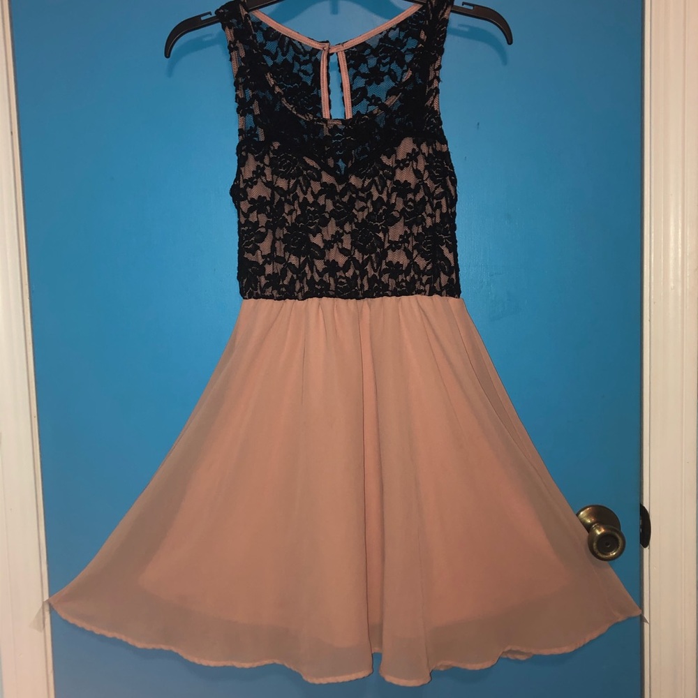 Bella D. Lace Fit and Flare Dress